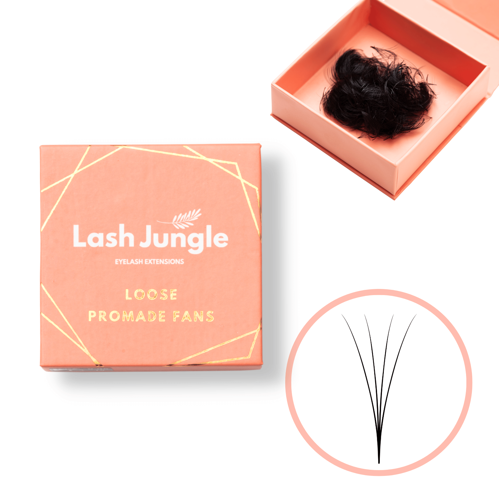 4D Loose Promade Fans - 1000 Premade Volume Lashes Loose fans