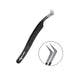 Signature Jet Black Tweezers - Angled Boot