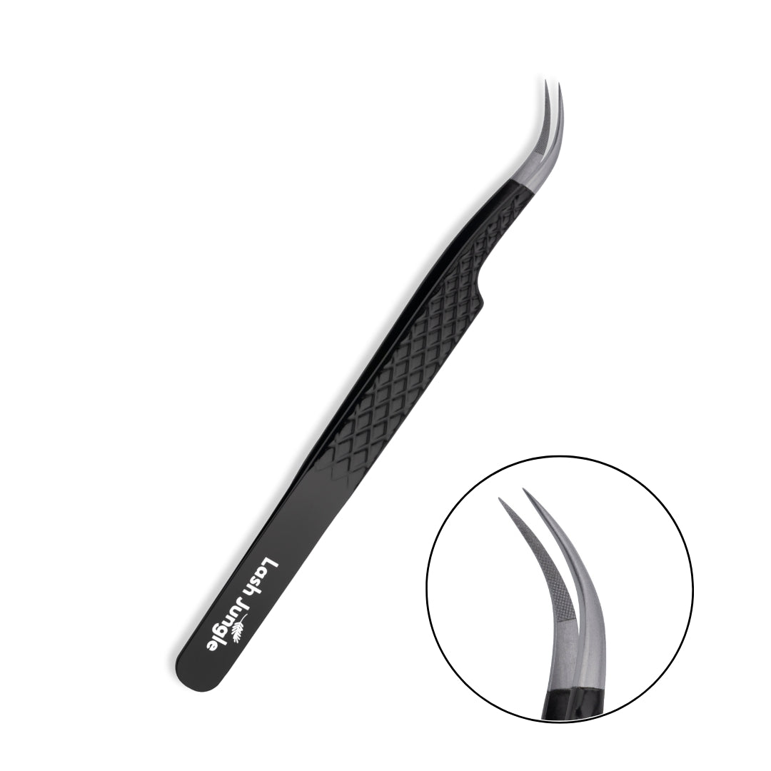 Signature Jet Black Tweezers - Crane