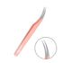 Signature Coral Pink Lash Tweezers – Isolation