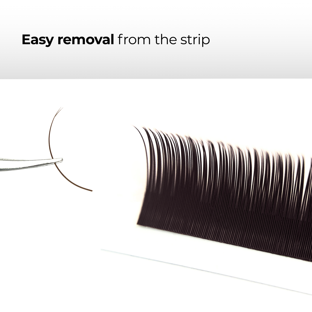 Latte Brown Flat Lashes