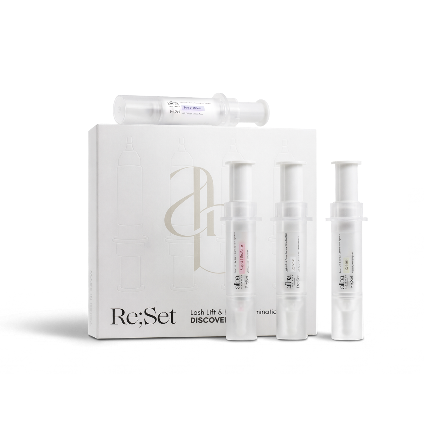 Re;Set Lash Lift & Brow Lamination Set | Alba