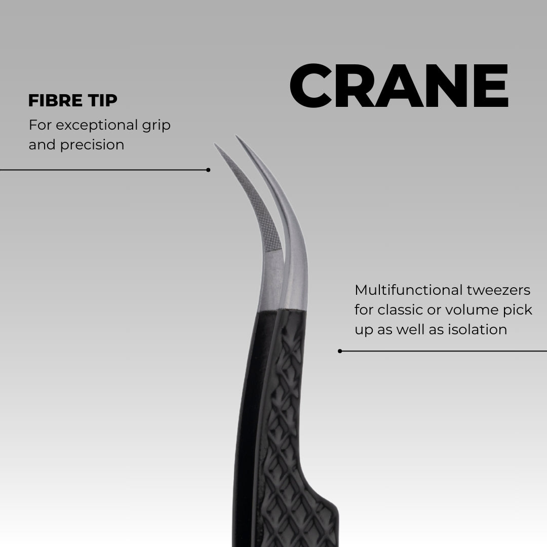 Signature Jet Black Tweezers - Crane