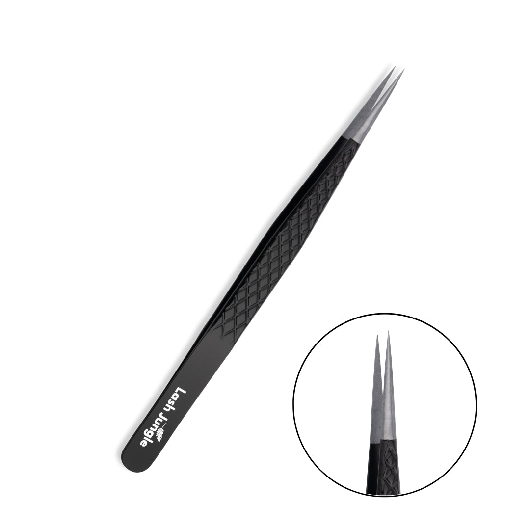 Signature Jet Black Tweezers - Straight