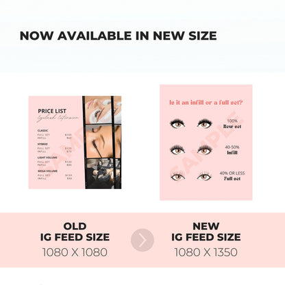 Lash Artist Instagram Post Templates