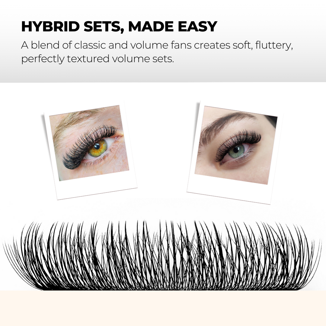 3D Hybrid Short Stem Premade Volume Fans