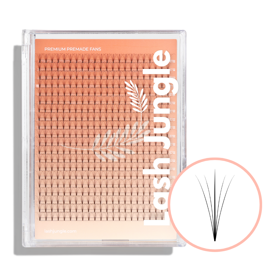 5D Hybrid Short Stem Premade Volume Fans