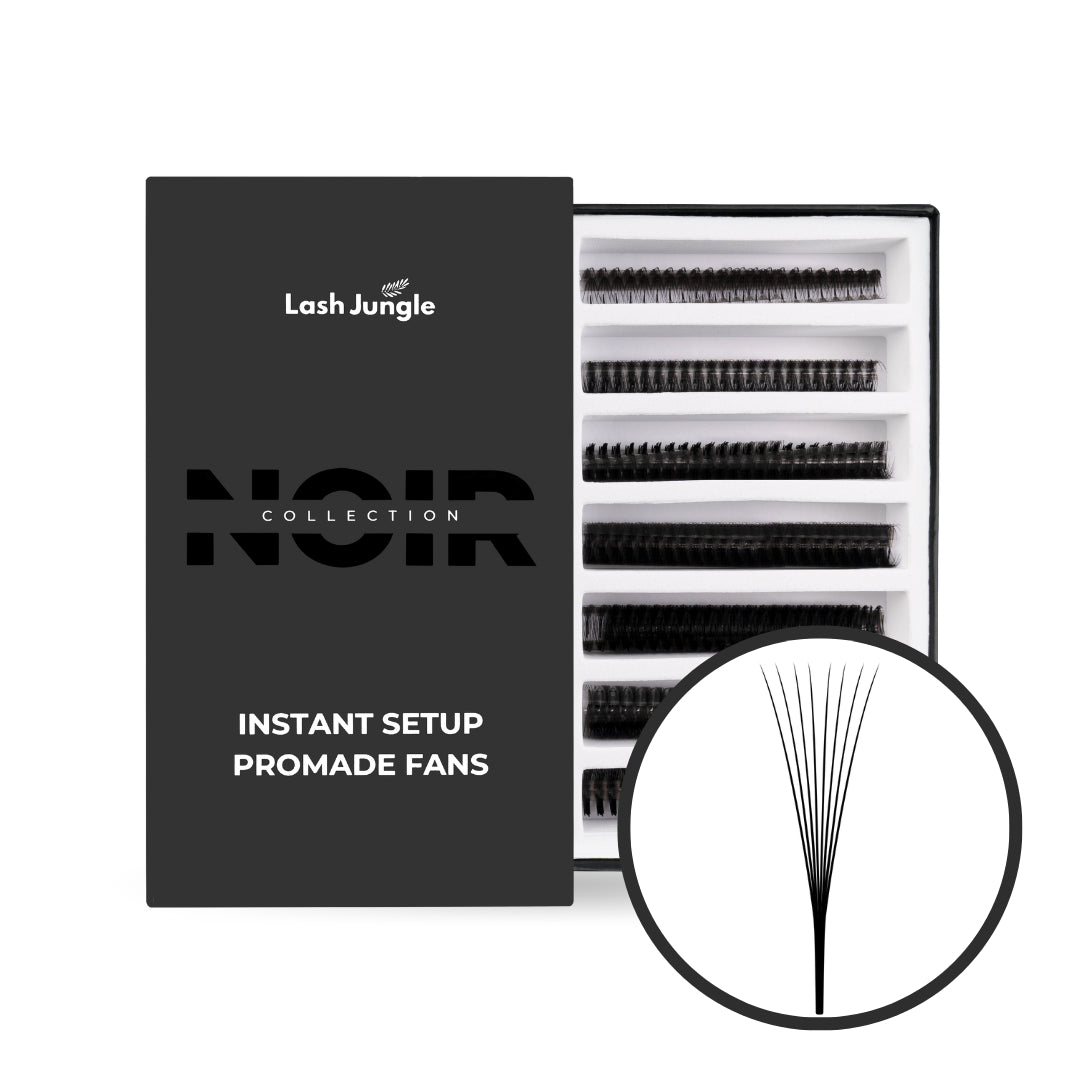 8D Narrow Instant Setup Promade Fans (1000 Fans) - NOIR Collection