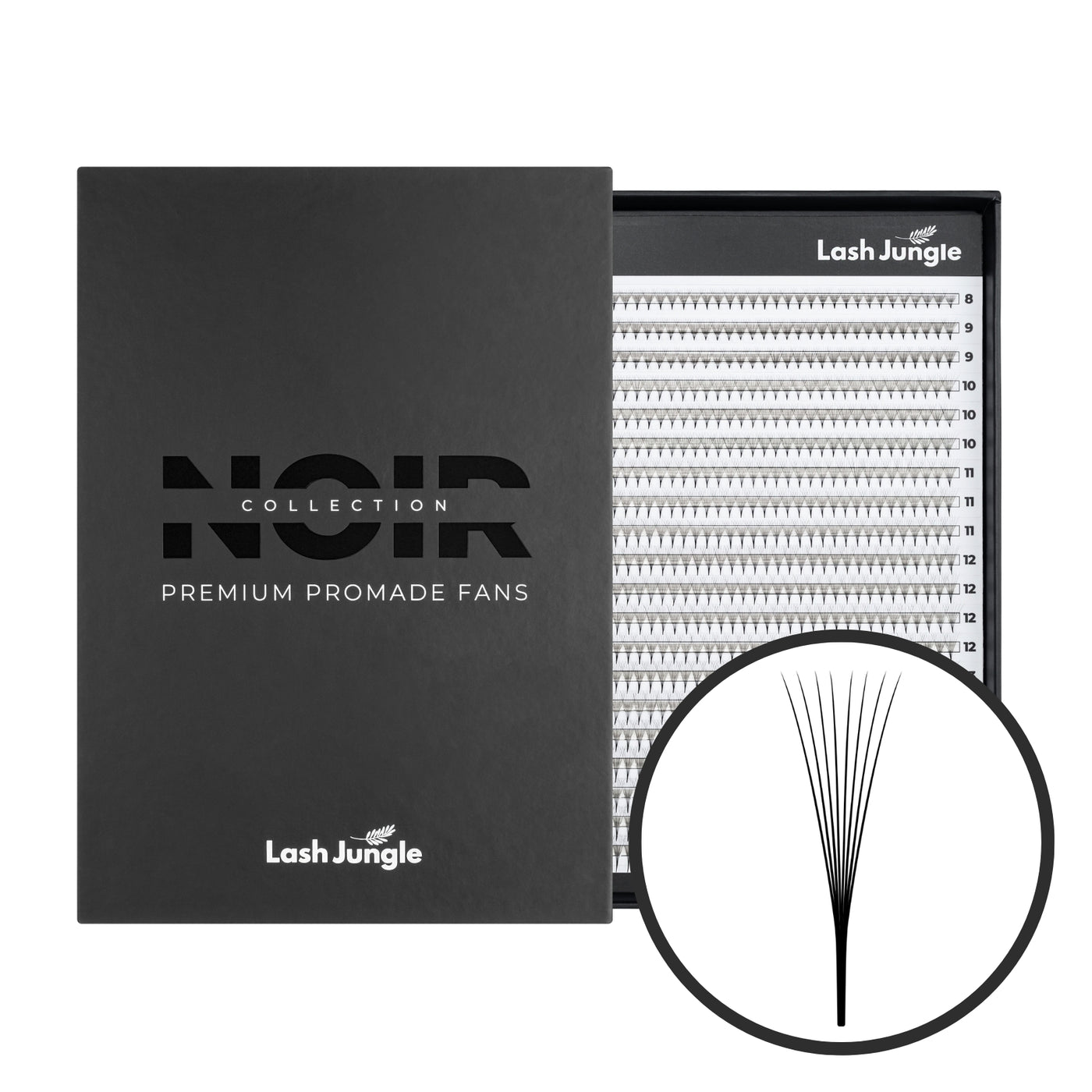 8D Narrow Promade Fans (720 Fans) - NOIR Collection