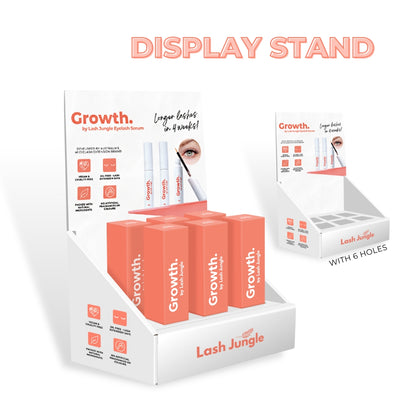 Display Stand for Growth. by Lash Jungle Eyelash Serum