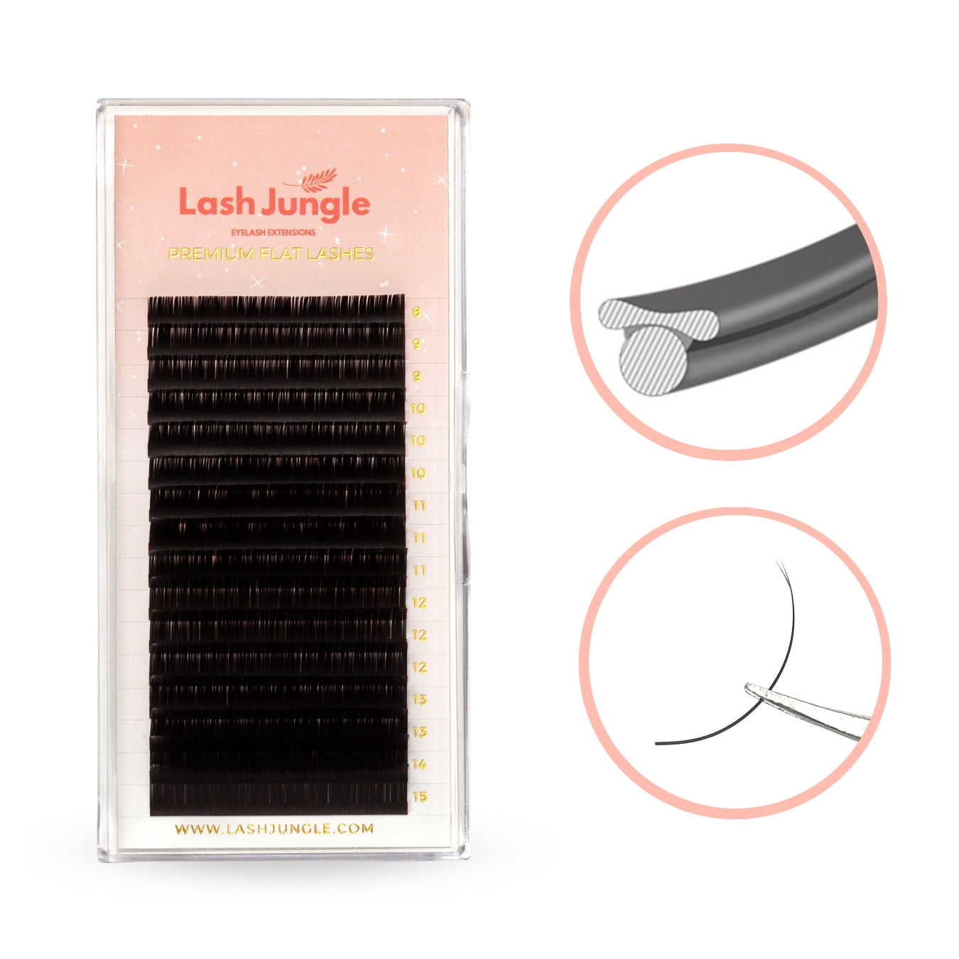 Ellipse Flat Lashes Matte &amp; Ultra Soft 0.20 Flat lashes 