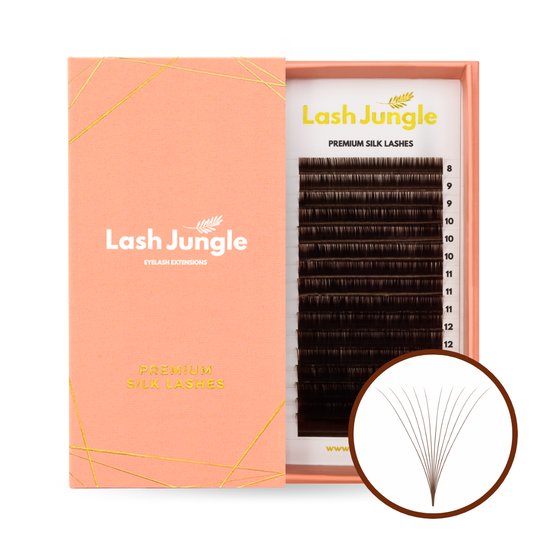 Espresso Brown Silk Volume Lashes