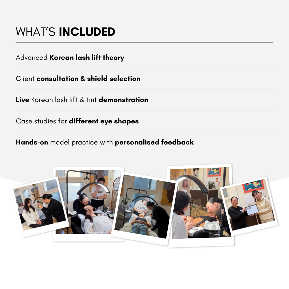 Korean Lash Lift In-Person Masterclass 1:1