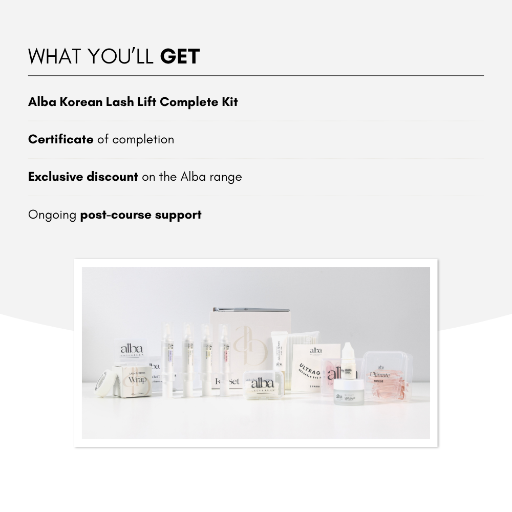 Korean Lash Lift In-Person Masterclass 1:1