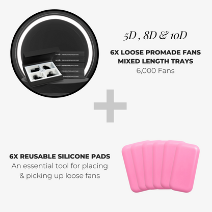 Loose Promade Fans Bundle — Narrow 6,000 Fans