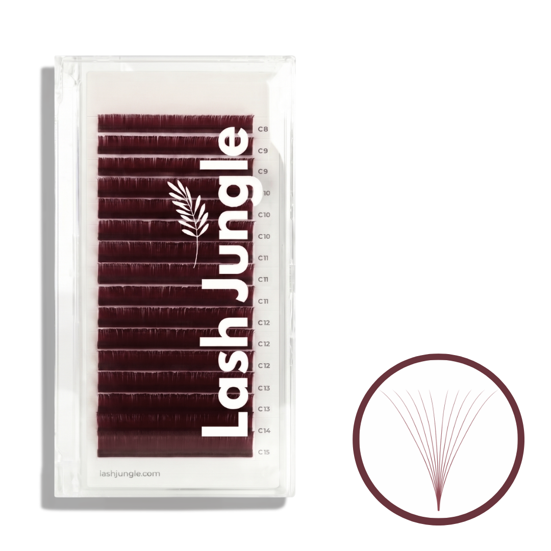 Velvet Wine Silk Volume Lashes