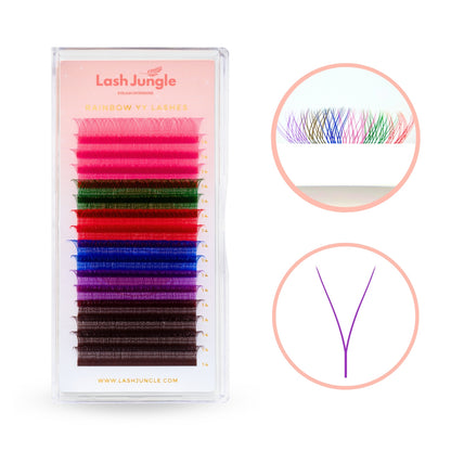 Premium Rainbow YY Lashes 0.07