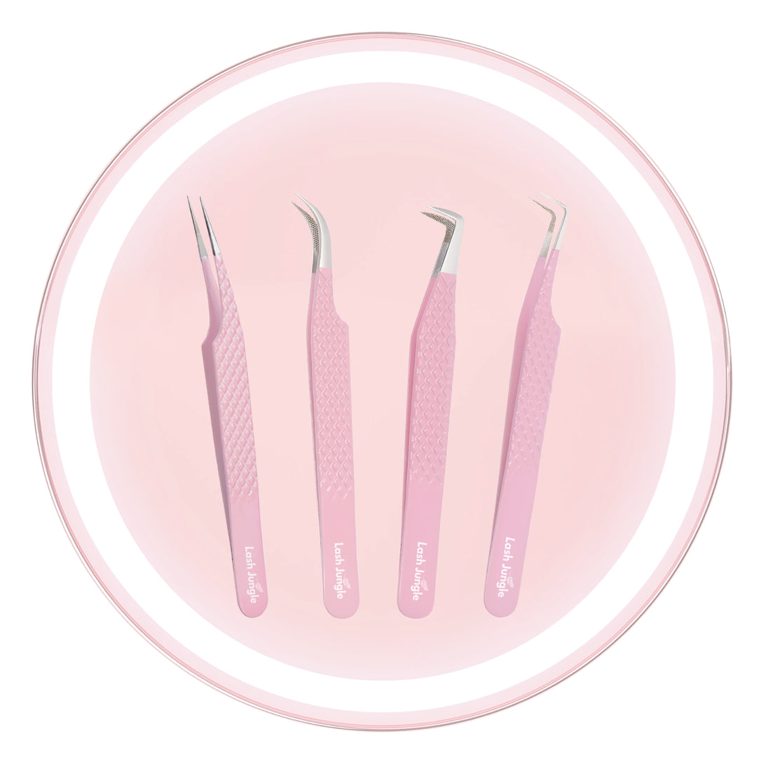 Pink Series | Eyelash Extension Tweezer Bundle