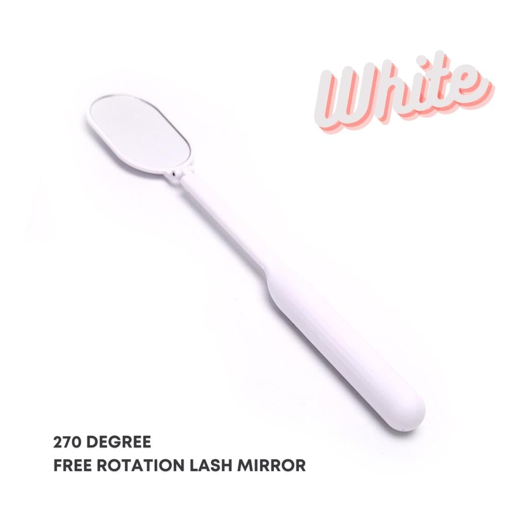 White free rotation Large Lash Mirror for Eyelash Extensions