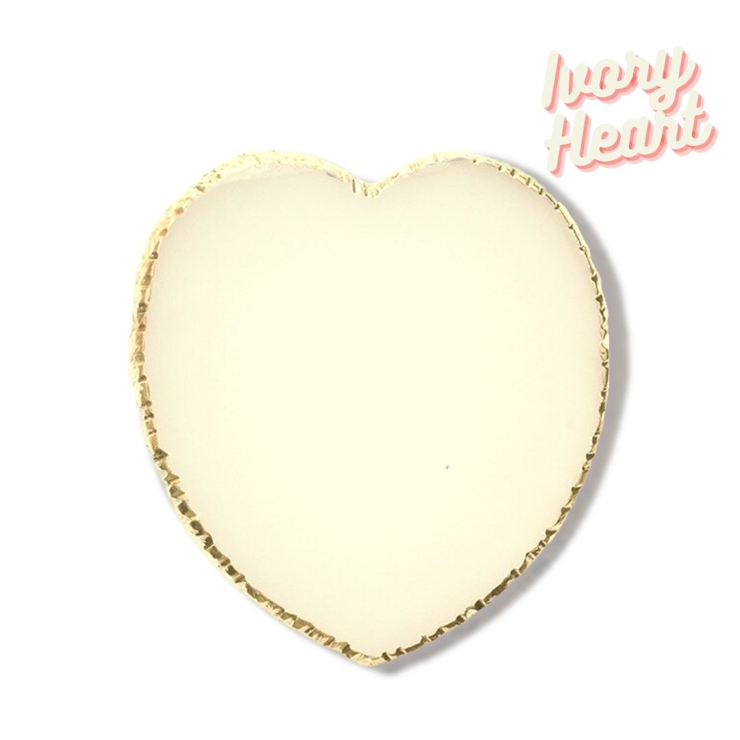 Gemstone Lash &amp; Glue Holder Adhesive Palette - Yellow Heart